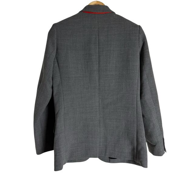 Marc by Marc Jacobs Gray Wool Two Button Office Blazer Jacket 4 - Picture 6 of 6